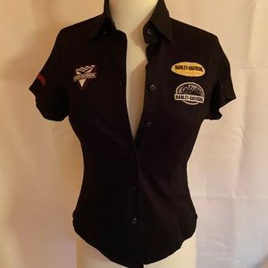 🆕 Harley Davidson Button Down Garage Shirt